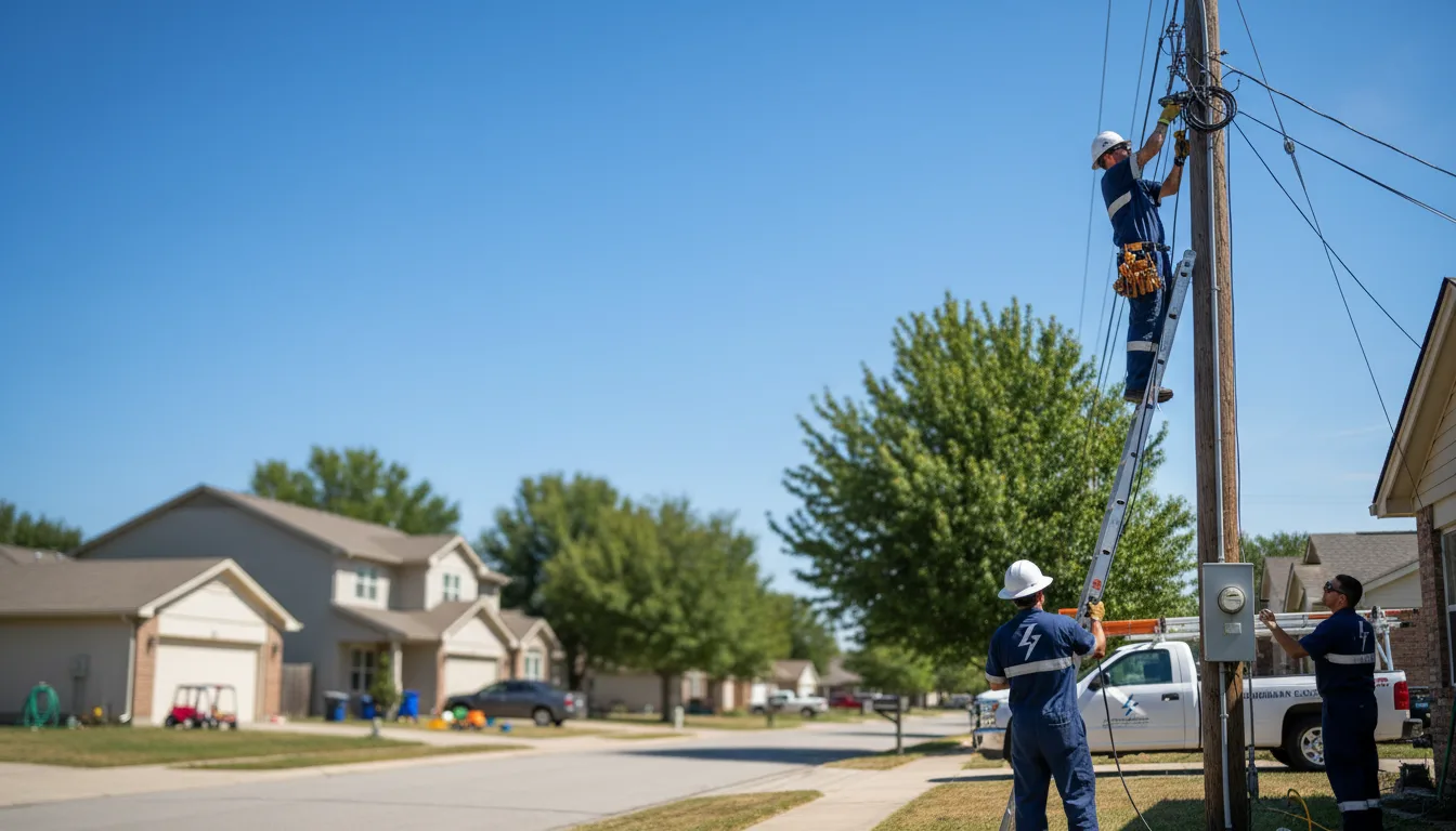 Residential electrician providing installation services in Wilson, WI